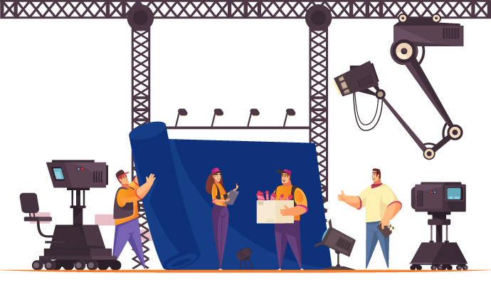 Professional stage setup and top-notch audiovisuals for a memorable event experience.