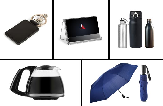 keyring, cardholder, water pot